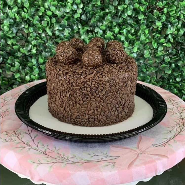 Cobertura de chocolate com granulado